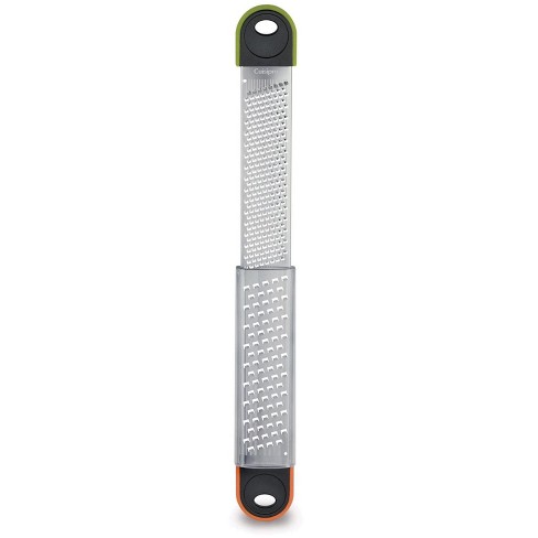 Stainless steel grater etched