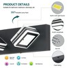 Matte Black Vanity Light Fixtures 3 Lights Up and Down LED Modern Bathroom Vanity Lights Over Mirror Acrylic Black Bath Wall Lighting - 2 of 4