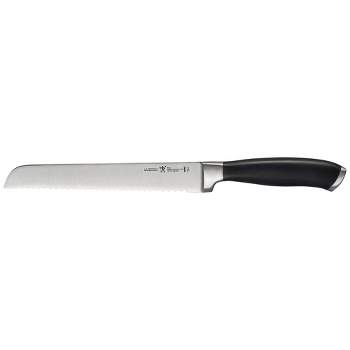 Home Basics 8 Stainless Steel Chef Knife with Contoured Bakelite Handle,  Black