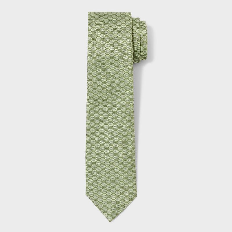 Men&#39;s Honeycomb Neck Tie - Goodfellow &#38; Co&#8482; Green One Size, 1 of 5