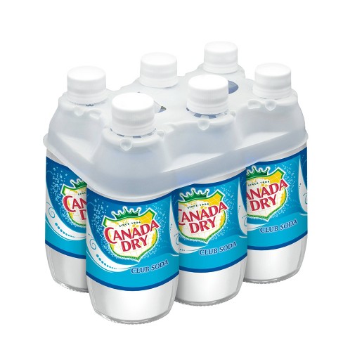 Canada Dry Club Soda - 6pk/10 fl oz Glass Bottles - image 1 of 3