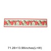 Unique Bargains Christmas Table Runner Polyester Red Beige Yellow Green 71x14 Inch 1 Pc - 3 of 4