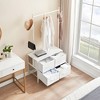 Clothes Rack with 4 Drawers, Heavy Duty Metal Frame Garment Rack, Freestanding Clothing Racks, Portable Wardrobe Closet Organizer for Bedroom, White - 4 of 4