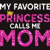Men's Design By Humans My Favorite Princess Calls Me Mom Crown By MeowShop T-Shirt - 2 of 2