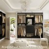 Aheaplus Freestanding Closet Organizer with Mirror and 4 Hanging Rods, Closet System with Drawers - 4 of 4