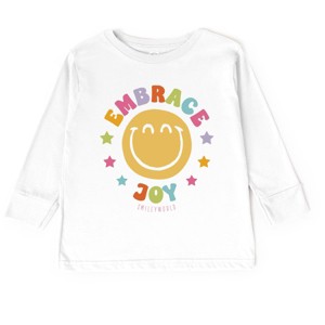 The Juniper Shop SmileyWorld Embrace Joy Toddler Long Sleeve Tee - 1 of 4