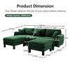 VASIP Boucle Fabric 3-Seater Sofa, Shell-Shaped Armrests & Self-Wrapped Cylindrical Legs, for Living Room & Apartment,Beige - 2 of 4