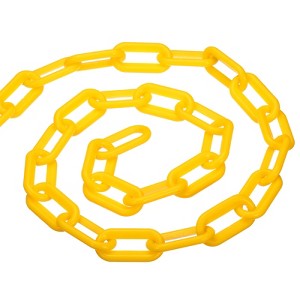 Unique Bargains Adjustable Crowd Control Driveway Plastic Chain Barrier with Snap Hooks - 1 of 4