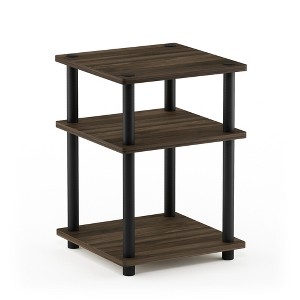 Furinno Turn-N-Tube Easy Assembly Multipurpose Shelf, Columbia Walnut/Black - 1 of 1