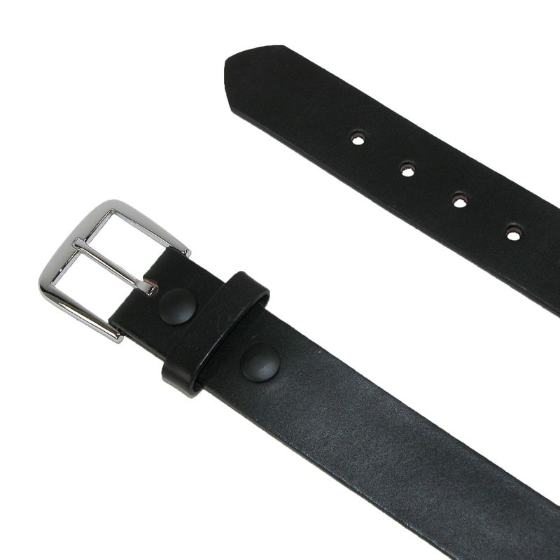 Boston Leather Men's Big & Tall Leather 1 1/2 Inch Bridle Belt, 2 of 3