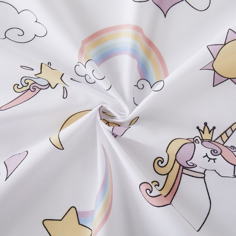 Magical Unicorns Microfiber Kids' Sheet Set By Sweet Home Collection™, 4 of 6