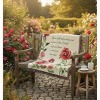 Tapestry Throw “Stairway To Heaven Floral” – 50 × 60 inch in Cotton by Manual Woodworkers and Weavers - 3 of 3