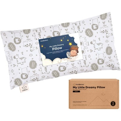 KeaBabies Buddy Toddler Pillow with Pillowcase, 10x18 Buddy Pillow for Toddler, Soft Kids Pillow for Sleeping, Travel, Age 2-5
