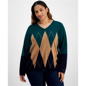 Tommy Hilfiger Womens Colorblocked Pullover Sweater - 1 of 1