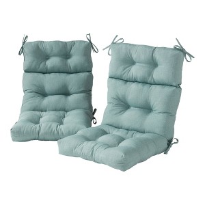 Kensington Garden 2pc 24"x22" Outdoor Seat and Back Chair Cushion Set - 1 of 4