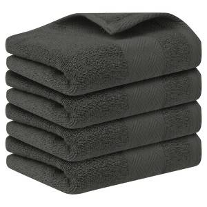 Unique Bargains Highly Absorbent Quick Drying Multipurpose Cotton Hand Towel 14" x 30" - 1 of 4
