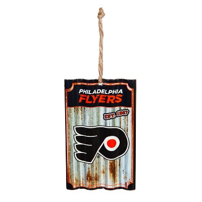 Evergreen Philadelphia Flyers Corrugated Metal Ornament