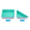 Unique Bargains Felt Square and Triangle Desk Drawer Organizers Tray 3 Pcs - 3 of 4