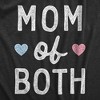 Womens Mom Of Both T Shirt Funny Cute Mother's Day Son And Daughter Tee For Laides - Crazy Dog Women's T Shirt - 2 of 4
