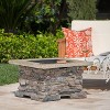 Christopher Knight Home Corporal Outdoor Lightweight Concrete Wood Burning Square Fire Pit, Light Gray and Multicolored - 2 of 4