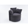 NicBex Teddy Accent Chair with Back Cushion,Modern Swivel Chairs with Storage Space,Storage Chair for Bedroom,Reading Room - 4 of 4