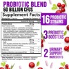 Probiotics for Women 60 Billion CFU - 16 Strains, Vaginal pH Health & Immune Support, Prebiotics & Cranberry - 120 Capsules By Nature's Nutrition - 2 of 4