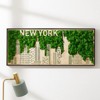 DSVIMOY City Silhouette Metal Wall Art for Hallway Office Wall Decor, Green, 30"*12.6"*1.58" - 2 of 4