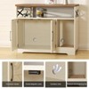 Cat Litter Box Enclosure, Hidden Litter Box Furniture with Scratch Pad - 3 of 4