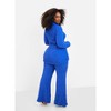 Rebdolls Women's Virgo Popcorn Smocking Side Split Top - 3 of 3