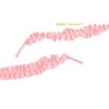 INSPIRE CHIC Ruffled Ribbon Solid Color Pleated Elastic Shoe Strings for Sneakers 2 Pairs fleece - 3 of 4