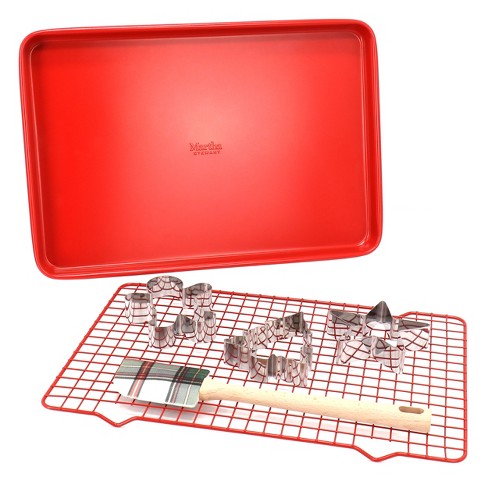 Wolfgang Puck 4-piece Silicone Collapsible Bakeware Set Refurbished Red