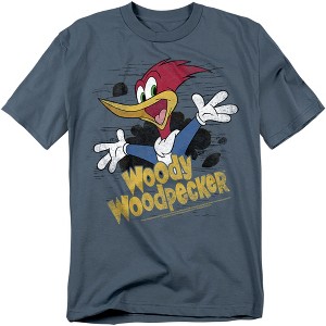 Woody Woodpecker Through The Tree Adult T-Shirt - 1 of 4