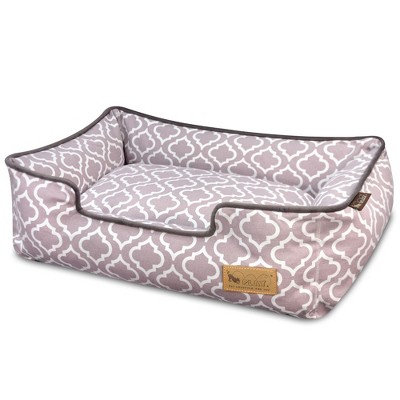 Large Ash Gray Moroccan Cotton Lounge Dog Bed