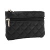Unique Bargains Argyle Two Zippers Coin Purse Wallet 1 Pc - 2 of 4