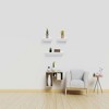 ChicFurnit Wall Shelf Set Floating Wood Shelves Invisible Brackets Hanging Shelf for Books Storage for Indoor Living Room, Black, 17.72"*4.92"*1.97" - 2 of 4