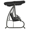 vidaXL Outdoor Swing Bench with Canopy Anthracite - 4 of 4