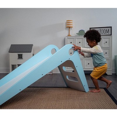 Avenlur Blue Wooden Indoor Slide for Toddlers