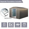 NicBex 10*8ft Outdoor Storage Shed Weatherproof Garden Shed with Sliding Door and Apex Roof for Garden, Lawn - 4 of 4