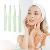 Unique Bargains Durable Potable Eyebrow Tweezer Kit Green 1 Set - 4 of 4