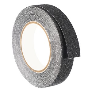 Unique Bargains Anti Slip Grip Non-Slip Traction Tape Frosted for Stair Black 1"x32.8ft - 1 of 4