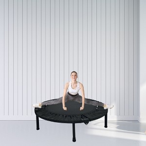 Mini Steel Trampoline, Indoor Fitness Exercise, Maximum Load Capacity 330 Pounds, for Adults or Kids - 1 of 4