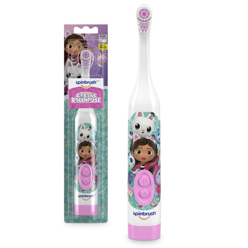 Spinbrush Kids&#39; Gabby&#39;s Dollhouse Electric Toothbrush, 2 of 11