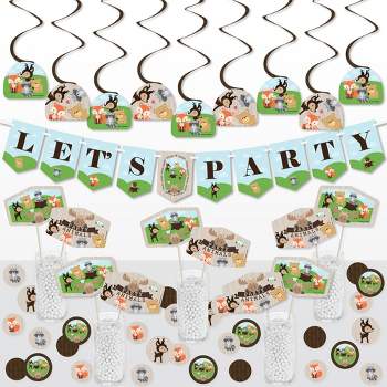 Big Dot of Happiness Woodland Creatures - Baby Shower or Birthday Party Supplies Decoration Kit - Decor Galore Party Pack - 51 Pieces