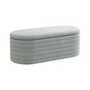 CAVINAS 40" Upholstered Storage Ottoman Bench with Safety Hinges,Multi-Functional Foot Rest, End of Bed Storage Bench for bedroom,Living Room - 4 of 4