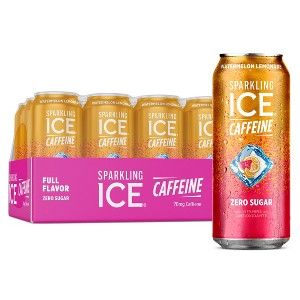 Sparkling Ice, Watermelon Lemonade - 16 Fl Oz Can (Pack of 12) - 1 of 4