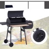 VisioGear Outdoor Grills, 48" Portable BBQ Grill and Offset Smoker Combo with Wheels for Backyard, 48.75"*20.75"*41" - 4 of 4