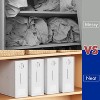 4-Pack Bed Sheet Organizers and Storage, Foldable Sheet Organizers for a Linen Closet, White - 2 of 4