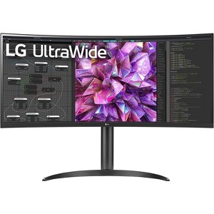 Manufacturer Refurbished LG 34WQ73A-B 34" Curved UltraWide Monitor, Black - 1 of 3