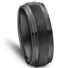 Pompeii3 Mens 9mm Titanium Black Comfort fit Brushed Wedding Band - 3 of 4