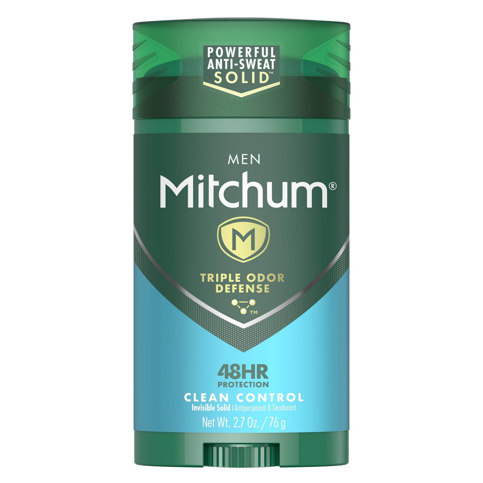 Mitchum Men's 48-Hour Sweat + Odor Protection Solid Antiperspirant Deodorant - Clean Control - 2.7oz